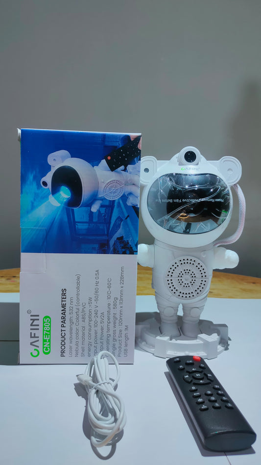 ORIGINAL CAFINI®  Astronauta Proyector   Con parlante y bluetooth